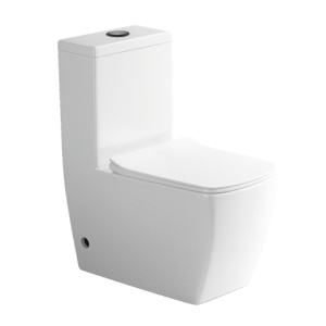 Bacia Lablanco Caixa Acoplada Monobloco Washdown Rimless Rettangolare Branca com Assento