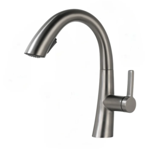 Misturador Monocomando Lablanco de Mesa Bica Alta com Bico Extensor Round Grafite Escovado