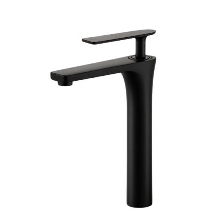 Misturador Monocomando Lablanco de Mesa Bica Alta Semi Square Field Preto Matte