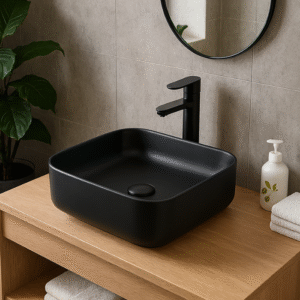 Cuba Lablanco Banho Art Basin 400x400x135mm Preta Matte (R)