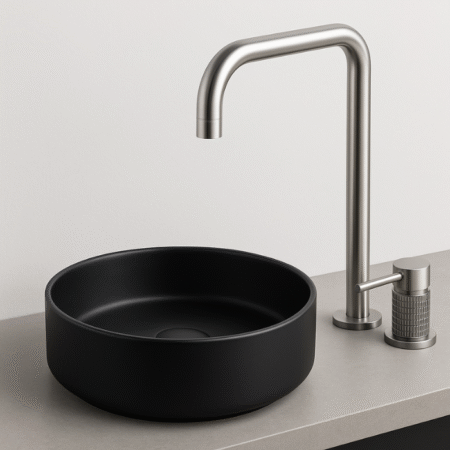 Cuba Lablanco Banho Art Basin 420x420x160mm Preta Matte (R)
