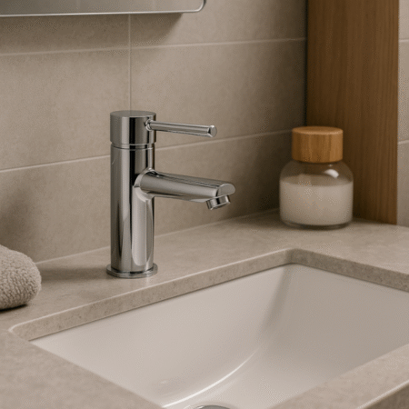 Misturador Lablanco Monocomando Aço Inox 305 Banheiro Bica Baixa Cromado Cromado
