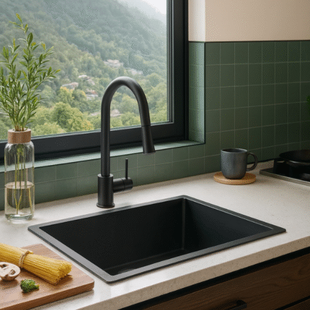 Cuba Lablanco em Aco Inox 304 Square Black (650x450x200mm)