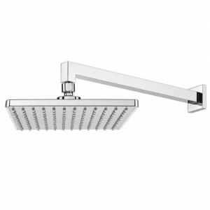 Chuveiro com Haste BRW667 Lablanco 200x200 mm de Parede Square Cromado Polido