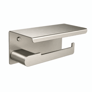 Porta Papel Com Tampo Aço Inox 304 Lablanco Round Níquel Escovado