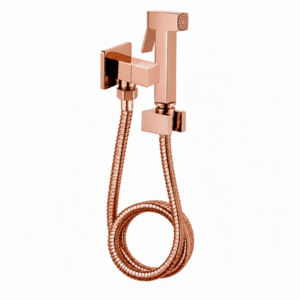 Ducha Higiênica Lablanco Quadrada Metal 1/4 volta Rose Gold Polido