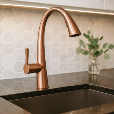 Misturador Lablanco Monocomando Aço Inox 304 Cozinha Bica Móvel e Retratil Rose Gold