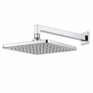 Chuveiro com Haste BRW667 Lablanco 175x275 mm de Parede Rectangle Cromado Polido