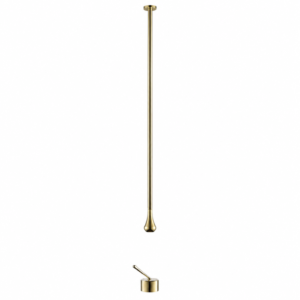Misturador Monocomando Lablanco 990x430x450mm de Teto Bellagio Dourado Escovado