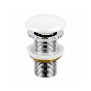 Válvula Click Lablanco 4cm para Cuba 1.1/4 Branco Polido