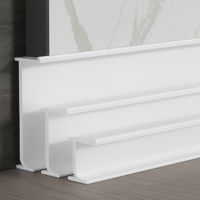 Rodapé de aluminio - Branco