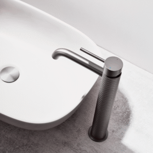 Misturador Lablanco Monocomando Imperium Aco Inox 304 Banheiro Bica Alta Grafite