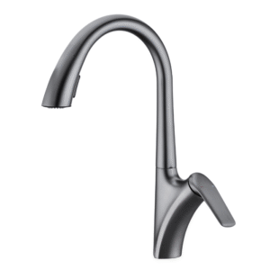 Misturador Lablanco Monocomando Domus Aco Inox 304 Cozinha Bica Movel e Retratil Grafite