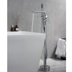 Misturador Lablanco Monocomando de Piso Banheira Aco Inox 304 Escovado