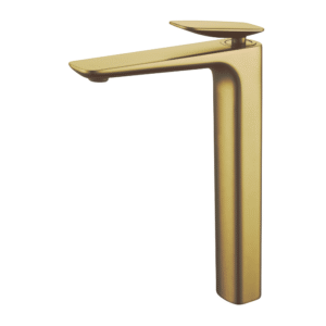Misturador Lablanco Monocomando Flow Aco Inox 304 Banheiro Bica Alta Escovado Gold Champagne