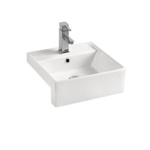Cuba Lablanco Banho Art Basin 410x410x130mm Semi Encaixe Branca (R)