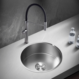 Cuba Lablanco em Aco Inox 304 Circular (400x180mm) (R)