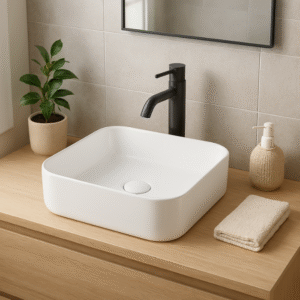 Cuba Lablanco Banho Art Basin 400x400x135mm Branca Matte (R)