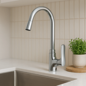 Misturador Lablanco Monocomando Aço Inox 304 Cozinha Bica Móvel Cromado