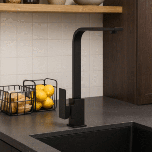 Misturador Lablanco Monocomando Aço Inox 304 Cozinha Bica Móvel Preto Fosco