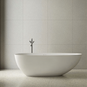 Banheira Kate Lablanco Solid Surface Branco Matte G - 1500x760x550mm (R)