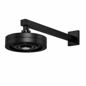 Ducha Chuveiro com Haste Lablanco Ø125 mm Autolimpante de Parede Round Preto Matte