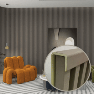 Acabamento L Fendi Painel Ripado Lablanco formato 25x25x2900mm - Valor por peca (R)