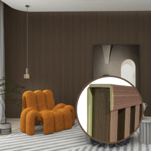 Acabamento L Nogueira Painel Ripado Lablanco formato 25x25x2900mm - Valor por peca (R)