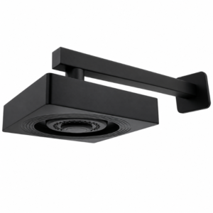 Ducha Chuveiro com Haste Lablanco 135x135 mm Autolimpante de Parede Square Preto Matte