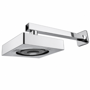 Ducha Chuveiro com Haste Lablanco 135x135 mm Autolimpante de Parede Square Cromado Polido