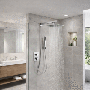 Chuveiro Lablanco em Aco Inox 304 Square – 300x300mm Desviador Chrome