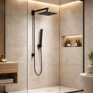 Chuveiro Lablanco em Aco Inox 304 Square – 300x300mm Desviador Matt Black