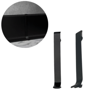 Acabamento Rodape Lablanco Metalico em Aluminio Cor Preto JUNCAO - Valor por Unid. (R)