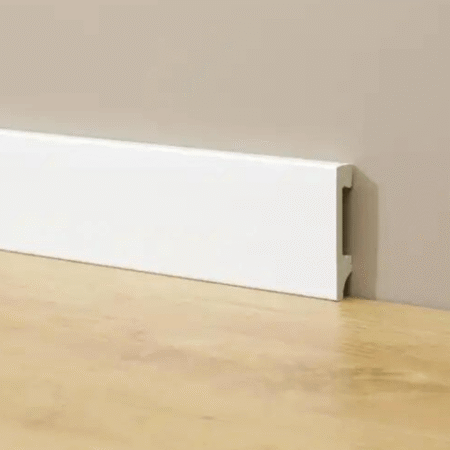 Rodape Lablanco de Poliestireno Liso Multiuso 10 x 1,50 cm - (Preco por Metro - 2,40mt cada barra) (R)