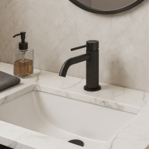 Misturador Lablanco Monocomando Imperium Aco Inox 304 Banheiro Bica Baixa Grafite