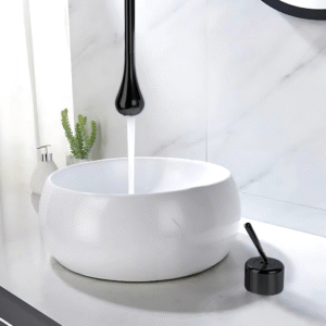 Misturador Lablanco Monocomando Bellagio Aco Inox 304 Banheiro de Teto Preto Fosco