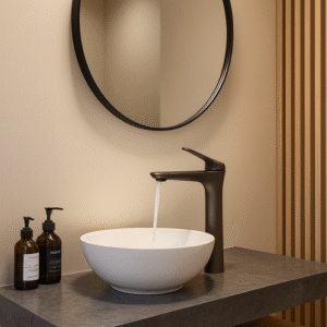 Misturador Lablanco Monocomando Domus Aco Inox 304 Banheiro Bica Alta Grafite