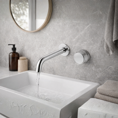 Monocomando de Parede Lablanco acionamento remoto Chrome