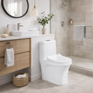 Bacia Lablanco Caixa Acoplada Monobloco Sifonica Rimless Branca com Assento Softclose