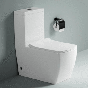 Bacia Lablanco Caixa Acoplada Monobloco Wahsdown Rimless Rettangolare Branca com Assento (R)