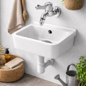 Torneira Tanque Metal Cromada - Material Cobre