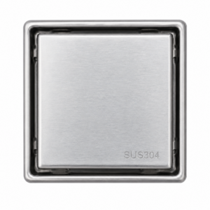Ralo Linear Lablanco 15x15cm Corpo em Inox 304 Oculto/Tampa Escovada Smart