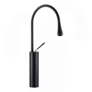 Misturador Monocomando Lablanco de Mesa Bica Alta Round Base Alti Preto Fosco