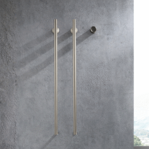 Toalheiro Aquecido Lablanco Vertical de Embutir Niquel Escovado em Aco Inox 304