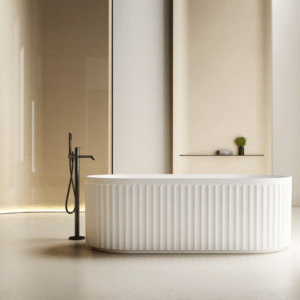 Banheira Charles Lablanco Solid Surface Branco Matte - 1700X800X550mm (R)