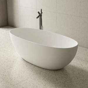 Banheira Archie Lablanco Solid Surface Branco Matte - 1500x720x550mm (R)