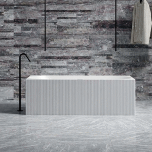 Banheira Edward Lablanco Solid Surface Branco Matte - 1700x750x550mm (R)