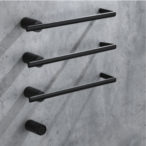 Toalheiro Térmico Lablanco Horizontal de Embutir Preto Matte