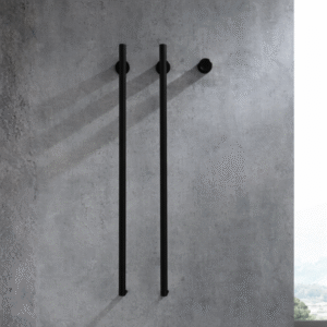 Toalheiro Térmico Lablanco Vertical de Embutir Preto Matte