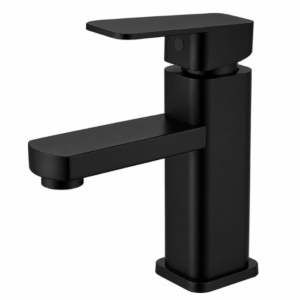 Misturador Lablanco Monocomando Bica Baixa Square Preto Matte